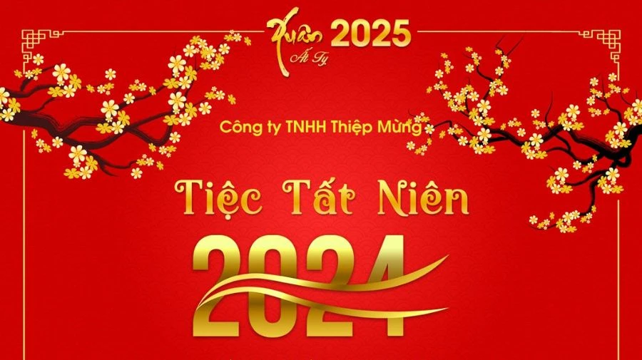 Thiệp mời tất niên 2024 ý nghĩa và độc đáo