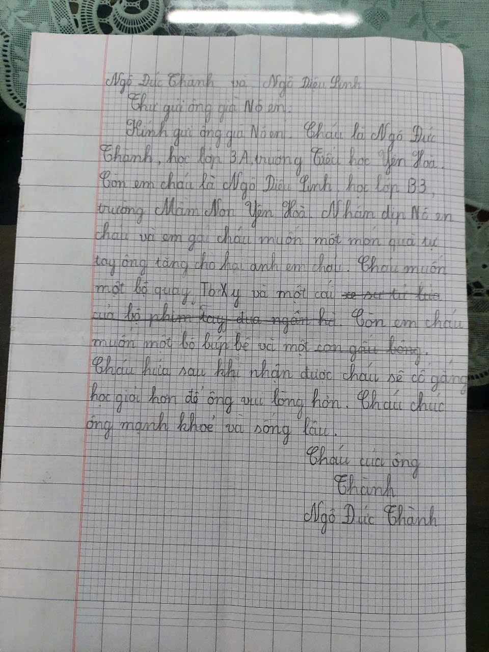 Thư gửi ông già Noel từ thế hệ trước