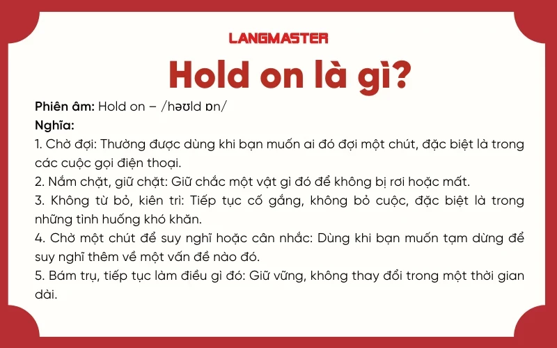 Hiểu rõ hold là gì trong ngôn ngữ và đầu tư