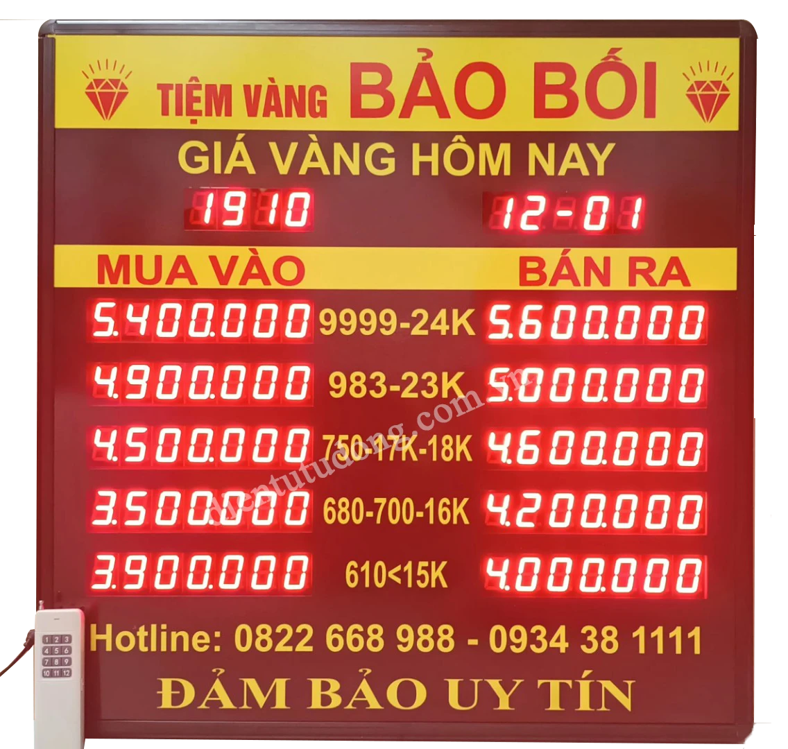 Giá vàng 680 hôm nay 5,967 triệu đồng mua vào