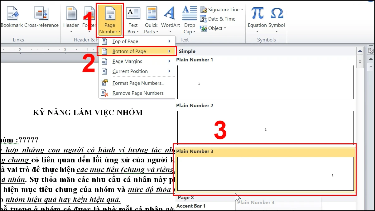 Cách đánh số trang bỏ trang đầu trong Word hiệu quả
