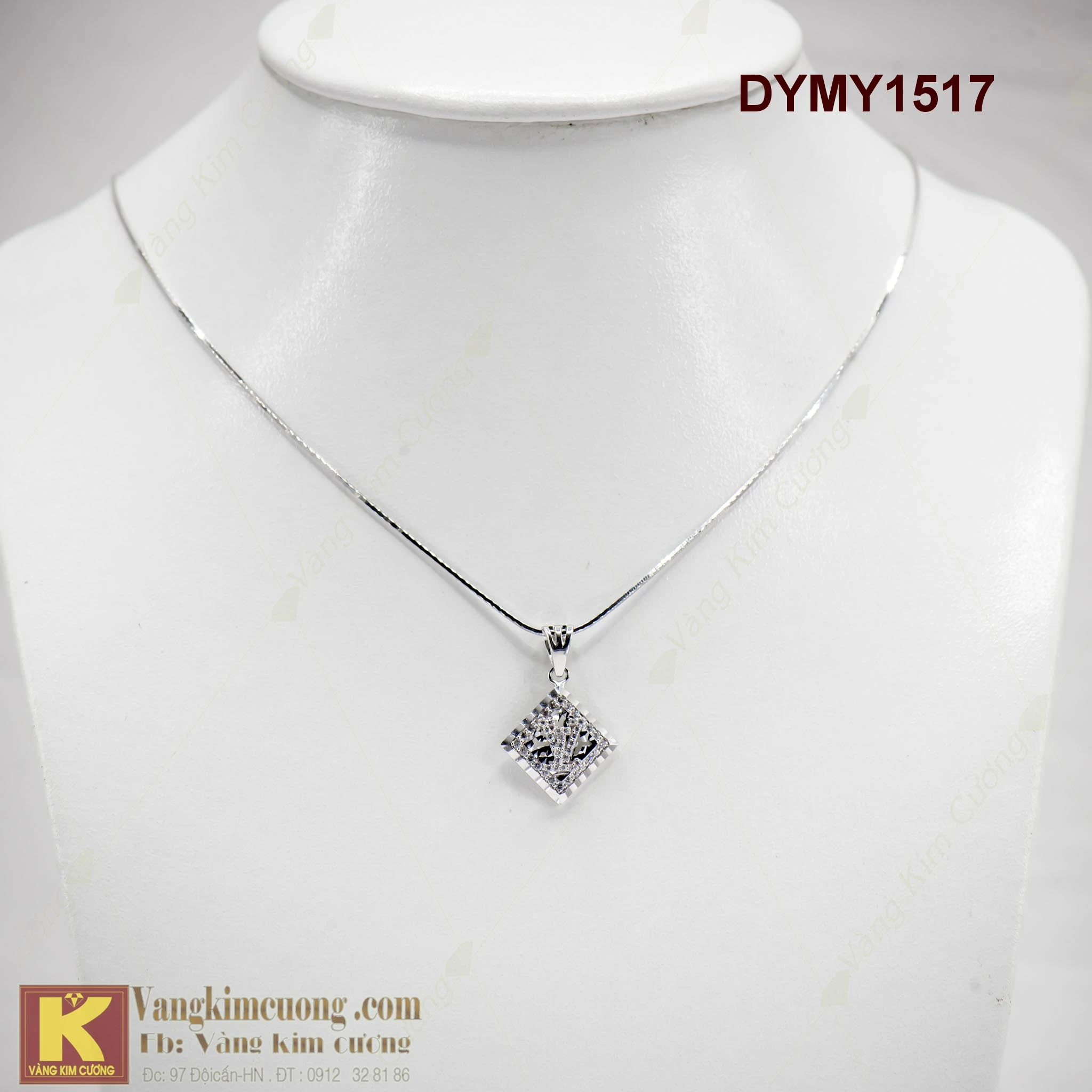 Dây chuyền vàng trắng nữ cho phong cách sang trọng