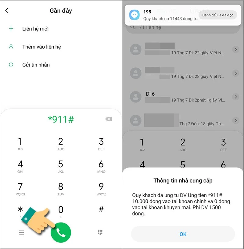Cách ứng tiền nhanh chóng từ nhà mạng cho người dùng di động