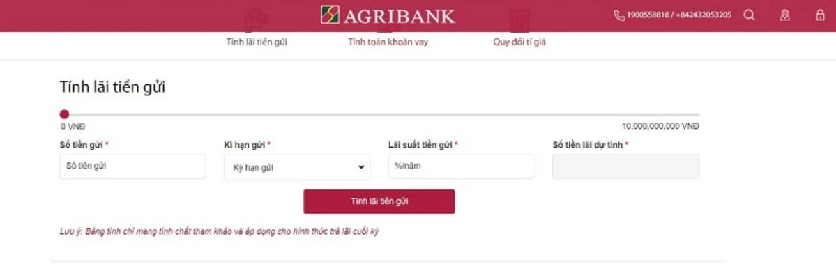 Cách tính lãi suất gửi tiết kiệm ngân hàng Agribank