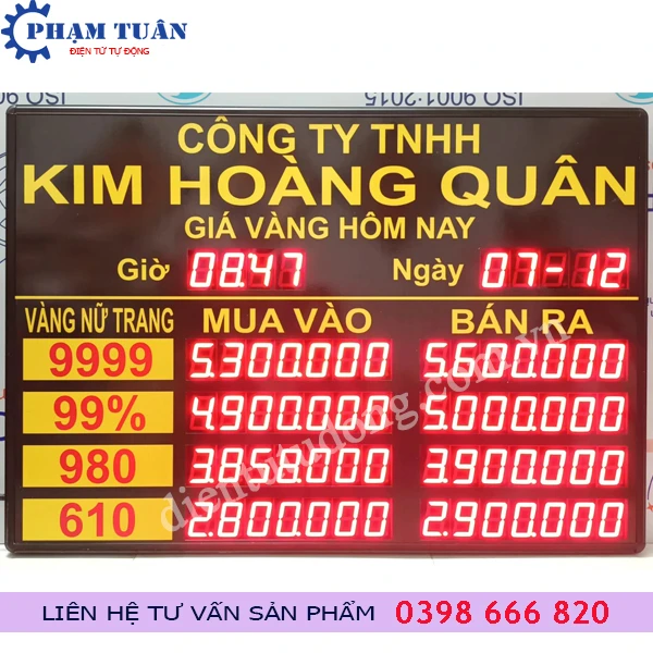 Bang giá vàng hôm nay và những biến động thị trường