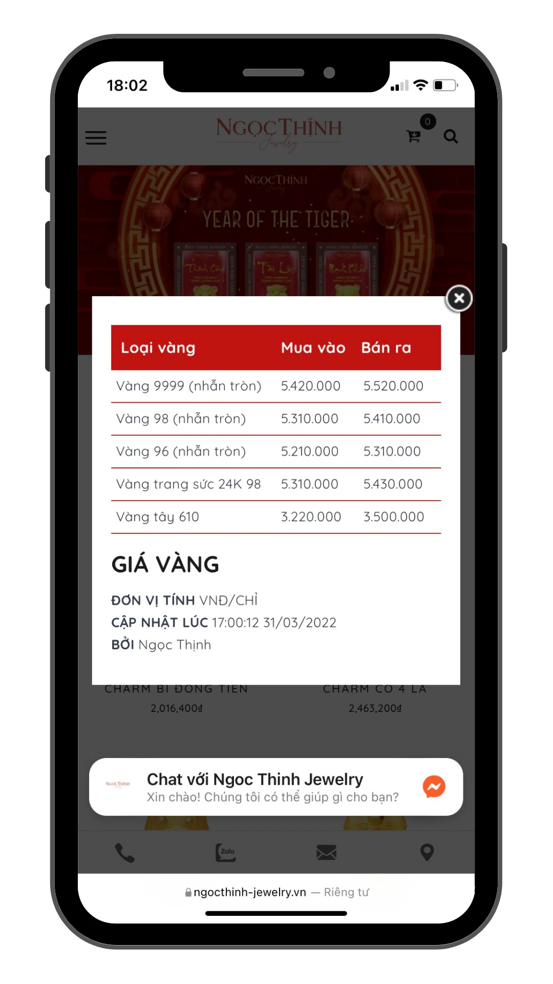 Giá vàng ngọc thịnh hôm nay và xu hướng thị trường