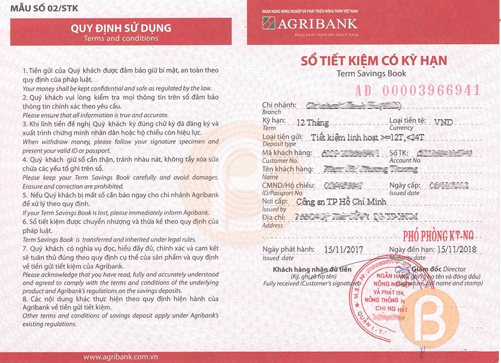 Hướng Dẫn Mở Sổ Tiết Kiệm Agribank Đơn Giản