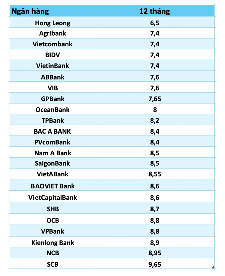 Gửi 100 triệu 6 tháng lãi bao nhiêu tại ngân hàng hiện nay