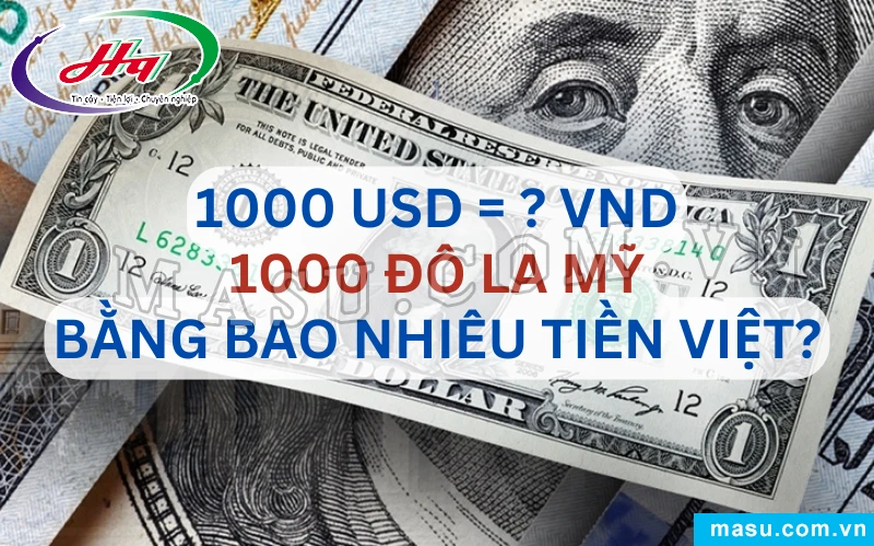 1000 USD bằng bao nhiêu tiền Việt Nam hiện nay