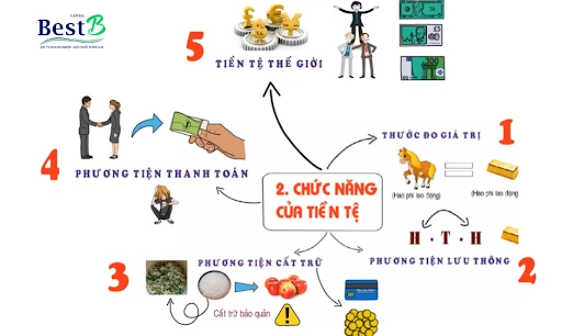 Chức năng của tiền tệ và vai trò trong nền kinh tế hiện đại