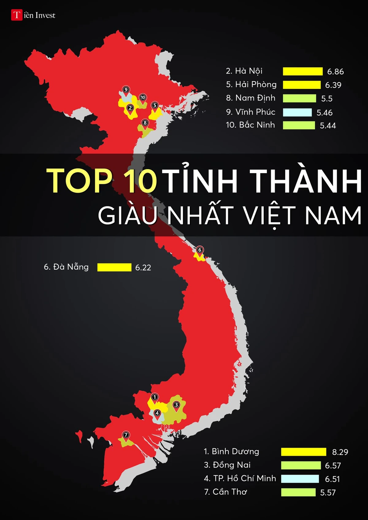 Tỉnh giàu nhất Việt Nam và sự phát triển kinh tế nổi bật
