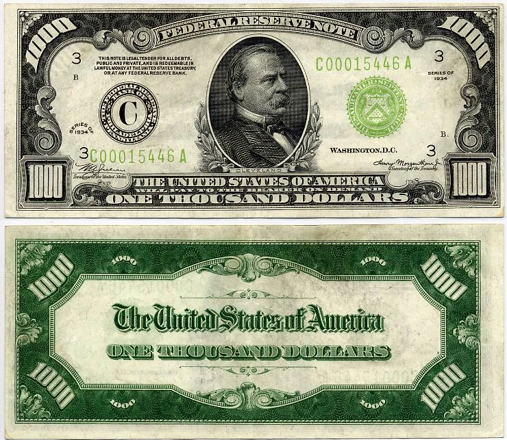 Tìm hiểu về tờ 1000 USD và giá trị lịch sử của nó