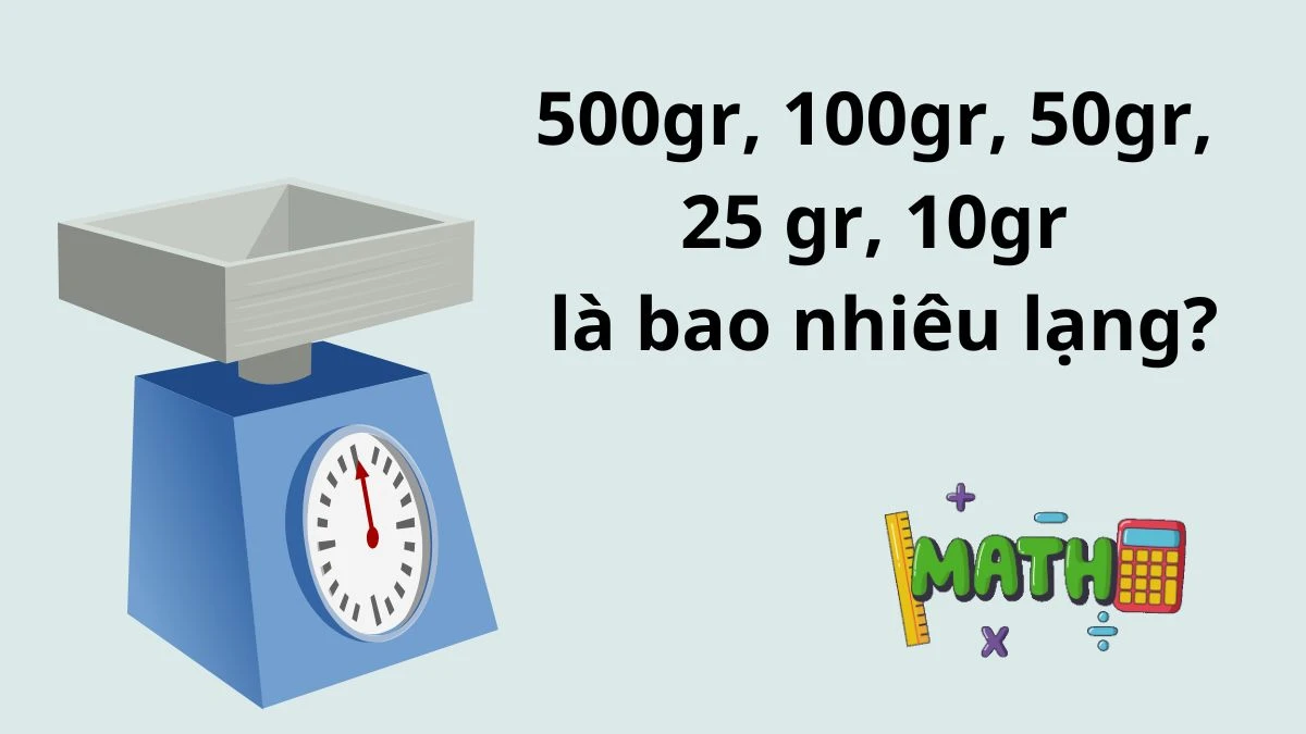 1 lạng bằng bao nhiêu kg trong cuộc sống hàng ngày