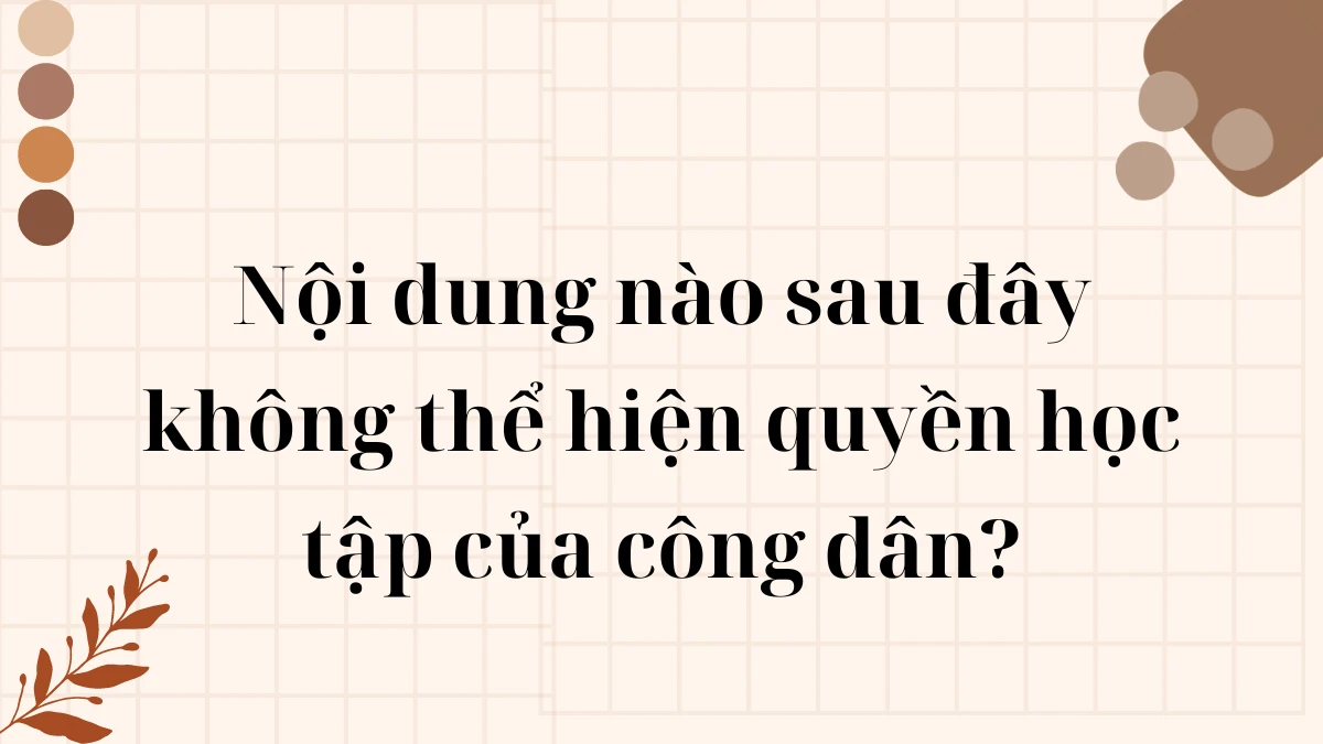 Những khía cạnh không thuộc quyền sáng tạo của công dân